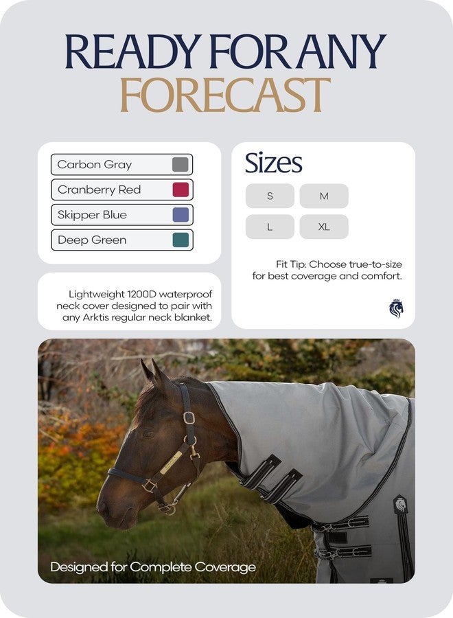 Equinavia Arktis Turnout Neck Cover No Fill | 1200 Denier - Carbon Gray - L - Image 2
